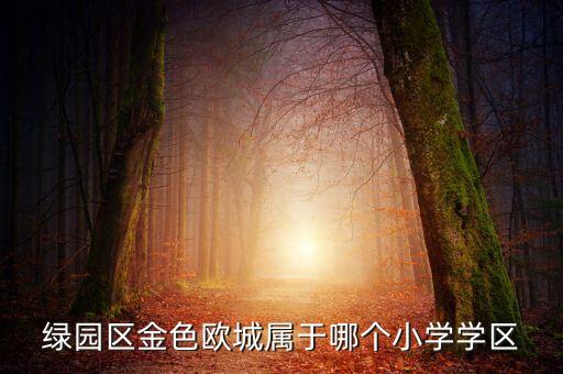 绿园区金色欧城属于哪个小学学区