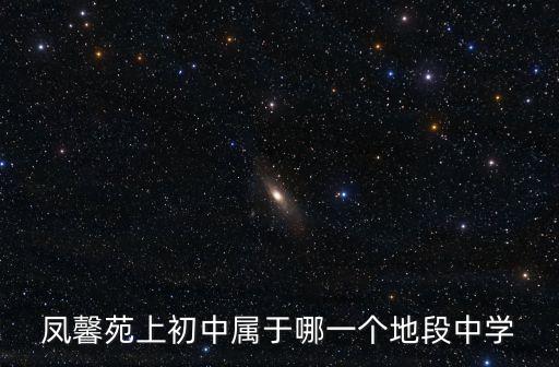 凤馨苑上初中属于哪一个地段中学