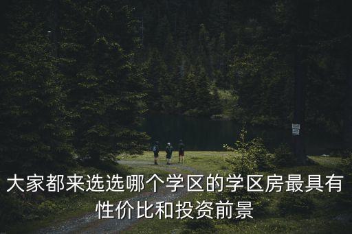 大家都来选选哪个学区的学区房最具有性价比和投资前景
