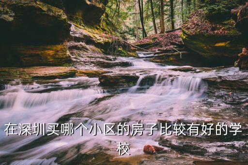 在深圳买哪个小区的房子比较有好的学校