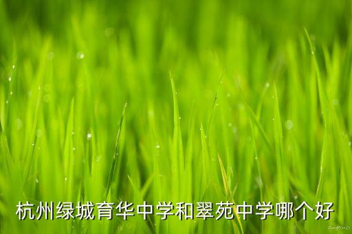 绿城哪个学区房好，我想问一下是绿城育华亲亲校区初中好还是三墩中学好  搜