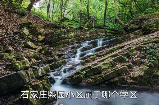 石家庄熙园小区属于哪个学区