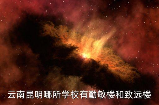 云南昆明哪所学校有勤敏楼和致远楼