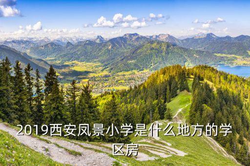 2019西安凤景小学是什么地方的学区房