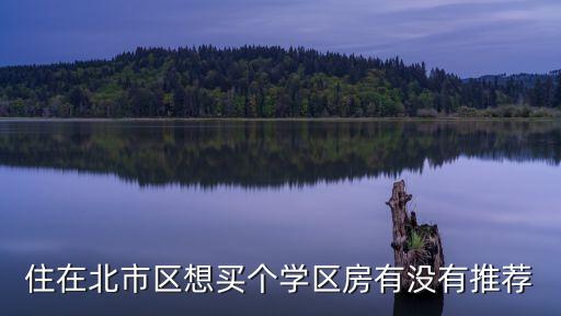 住在北市区想买个学区房有没有推荐