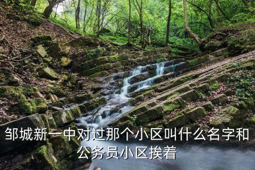 邹城新一中对过那个小区叫什么名字和公务员小区挨着