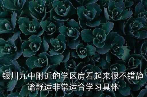 银川的初中学区房买哪个，银川市西夏区怡安小区西初中属于哪个学区
