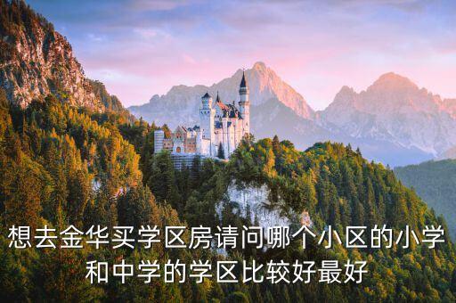 想去金华买学区房请问哪个小区的小学和中学的学区比较好最好