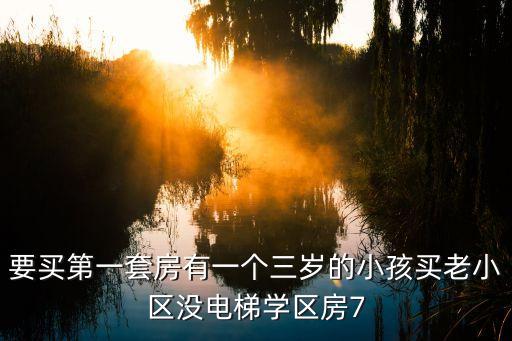 126哪个学区房最安静，要买第一套房有一个三岁的小孩买老小区没电梯学区房7