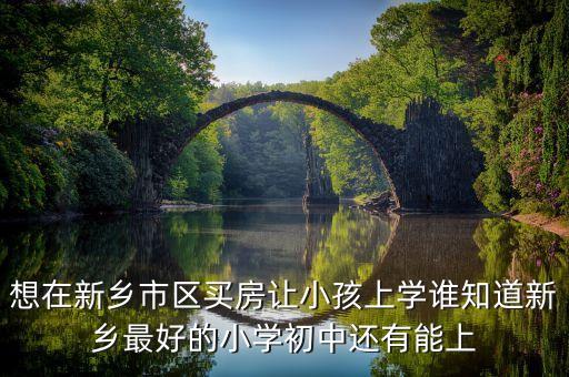 想在新乡市区买房让小孩上学谁知道新乡最好的小学初中还有能上