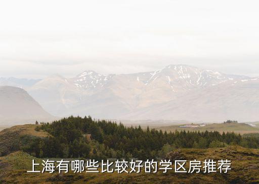 上海有哪些比较好的学区房推荐