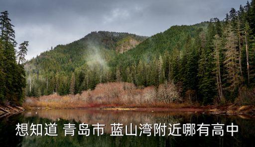 想知道 青岛市 蓝山湾附近哪有高中