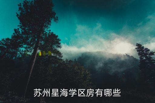 苏州星海学区房有哪些