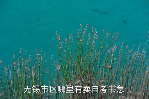 无锡市区哪里有卖自考书急
