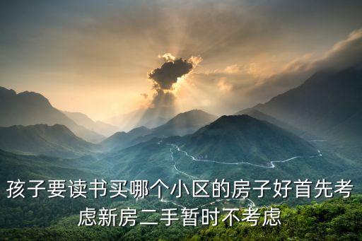 临平哪个新房学区房值得入手，准备在王家湾这边买房这边有没有什么好一点的学区房啊