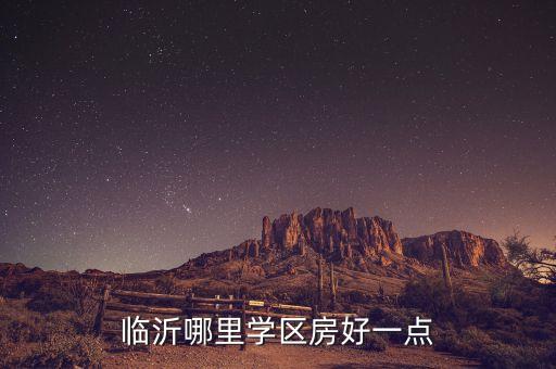 临沂哪里学区房好一点