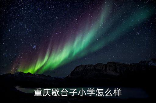 重庆歇台子小学怎么样
