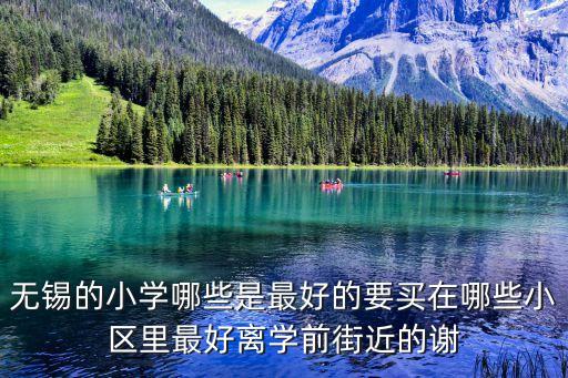 无锡的小学哪些是最好的要买在哪些小区里最好离学前街近的谢