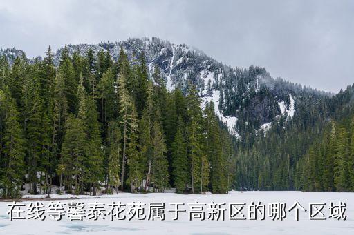 在线等馨泰花苑属于高新区的哪个区域