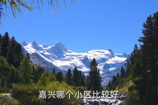 嘉兴哪个小区比较好