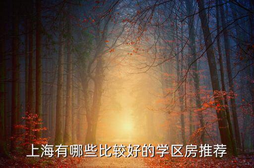 上海有哪些比较好的学区房推荐