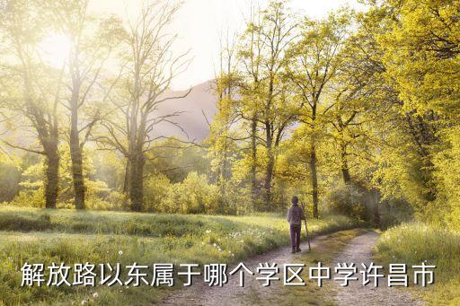 华佗路初中学区房归哪个学校，解放路以东属于哪个学区中学许昌市