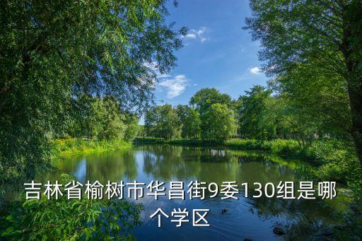 吉林省榆树市华昌街9委130组是哪个学区
