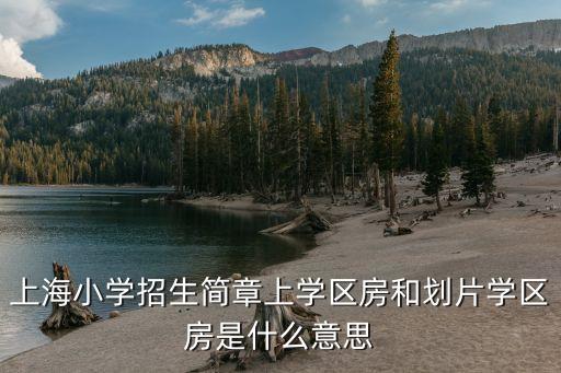 上海小学招生简章上学区房和划片学区房是什么意思