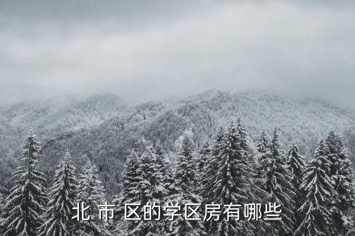 北 市 区的学区房有哪些