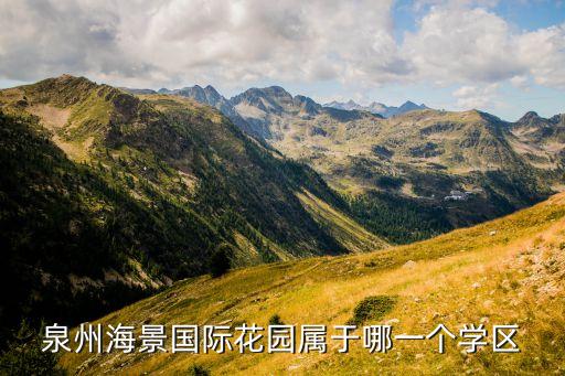 泉州海景国际花园属于哪一个学区