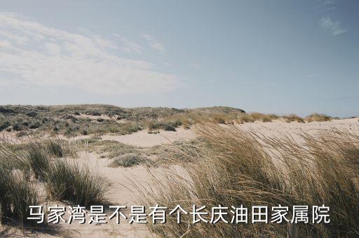 马家湾是不是有个长庆油田家属院