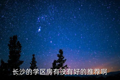 长沙的学区房有没有好的推荐啊