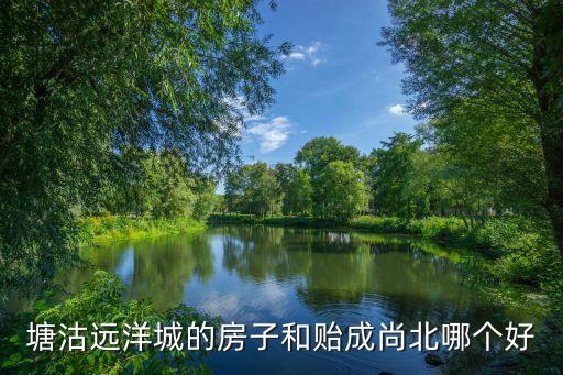 塘沽远洋城的房子和贻成尚北哪个好