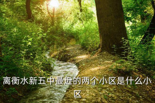 离衡水新五中最近的两个小区是什么小区
