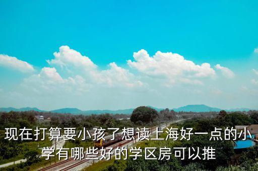 现在打算要小孩了想读上海好一点的小学有哪些好的学区房可以推