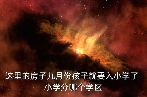 这里的房子九月份孩子就要入小学了 小学分哪个学区
