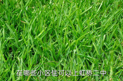 在哪些小区住可以上虹桥二中