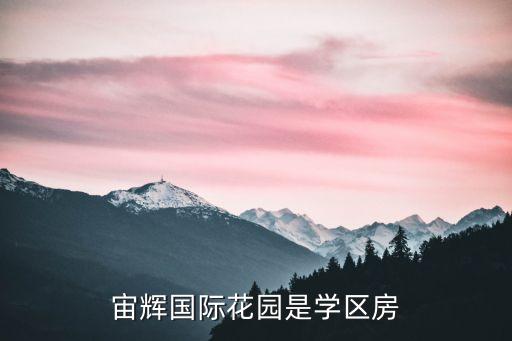 花都区哪个楼盘属于学区房，宙辉国际花园是学区房