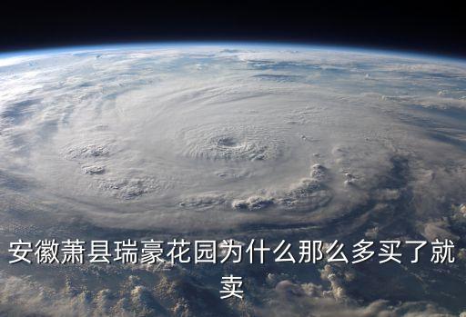 萧县瑞豪花园是哪个学区房，安徽萧县瑞豪花园为什么那么多买了就卖