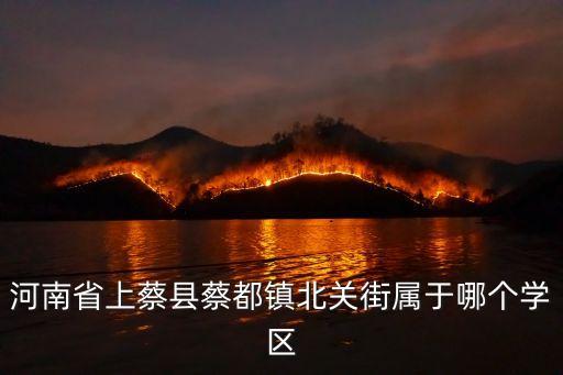 河南省上蔡县蔡都镇北关街属于哪个学区
