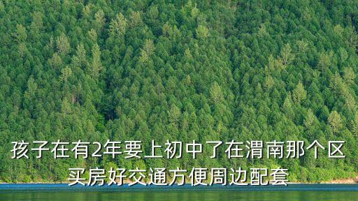 孩子在有2年要上初中了在渭南那个区买房好交通方便周边配套