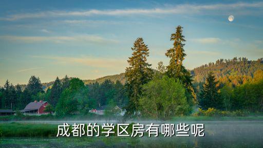 远洋万和四季学区房是哪个，成都的学区房有哪些呢