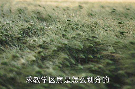 求教学区房是怎么划分的