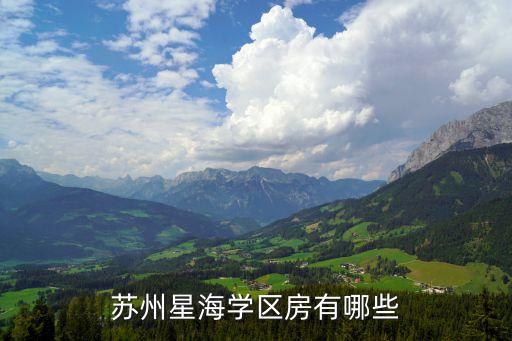 苏州星海学区房有哪些