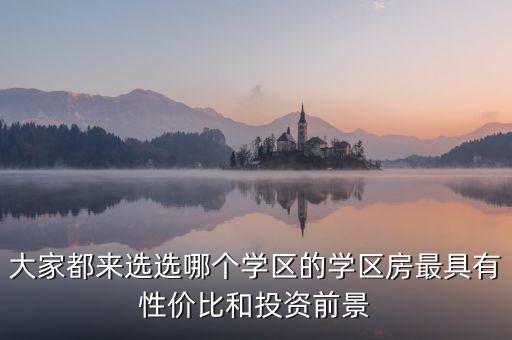 大家都来选选哪个学区的学区房最具有性价比和投资前景