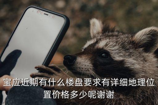 宝应近期有什么楼盘要求有详细地理位置价格多少呢谢谢