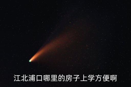 江北浦口哪里的房子上学方便啊