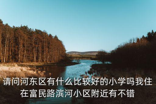 河东区哪个小学学区房好，我在天津市河东区中山门住我孩子快上小学了不知道哪个小学好
