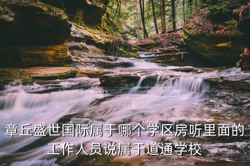 章丘盛世国际属于哪个学区房听里面的工作人员说属于道通学校