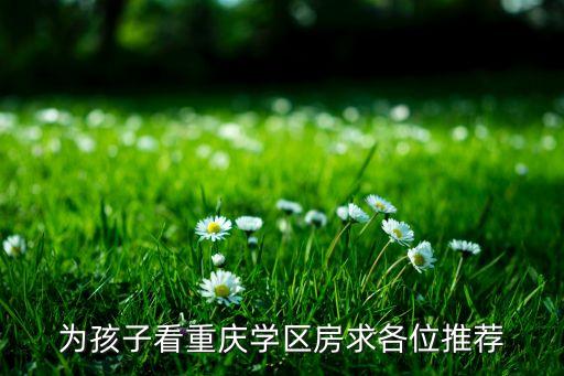 为孩子看重庆学区房求各位推荐